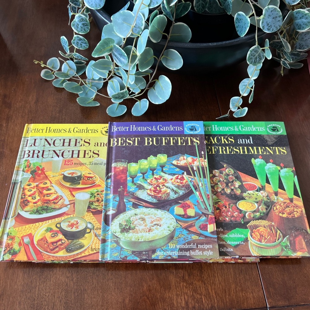 Vintage Better Homes & Gardens Cookbook Lot of 7 1960s 1970s Retro Recipe Books